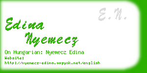 edina nyemecz business card